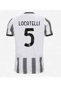 Juventus Manuel Locatelli #5 Voetbaltruitje Thuis tenue 2022-23 Korte Mouw